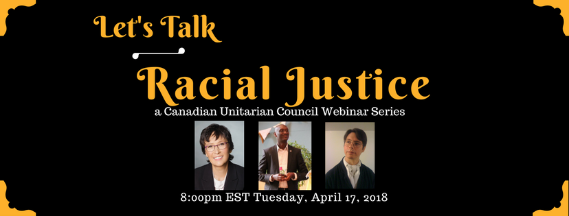 Banner for Let's Talk Racial Justice webinar