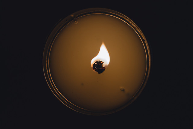 Candle burning