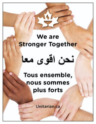 We are stronger together poster
